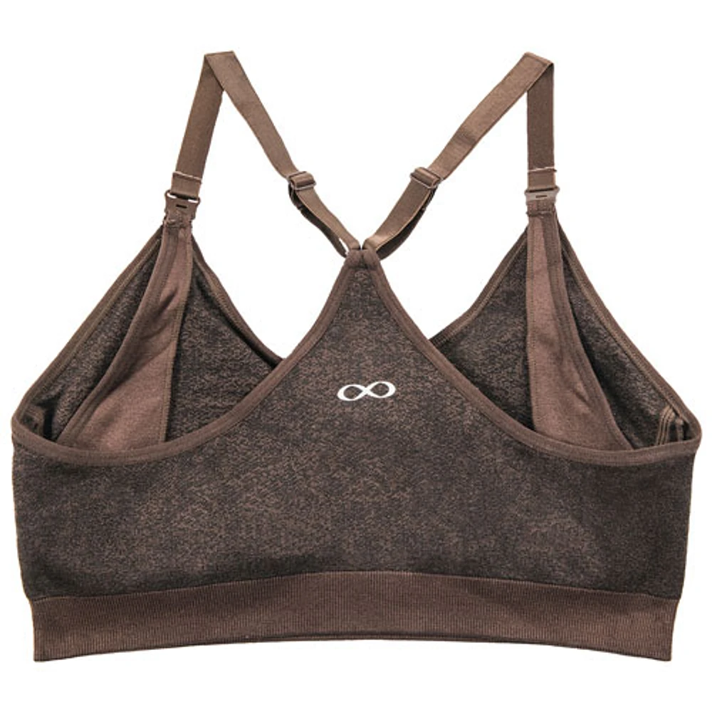 Soutien-gorge sans couture sport/allaitement Bella de Modern Eternity - Moyen - Jacquard chocolat