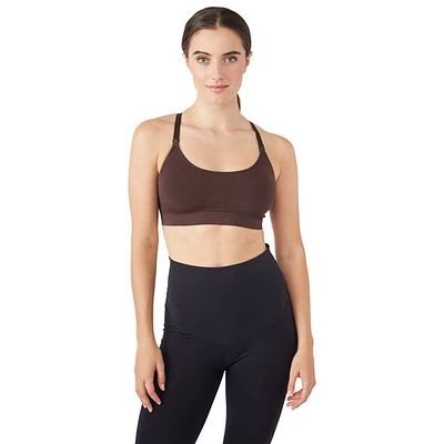 Soutien-gorge sans couture pour yoga/allaitement Bella de Modern Eternity - Petit - Chocolat