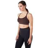 Soutien-gorge sans couture pour yoga/allaitement Bella de Modern Eternity - Petit - Chocolat