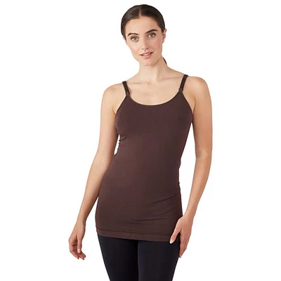 Modern Eternity Hannah Nursing & Maternity Yoga Tank Top - Small - Chocolate