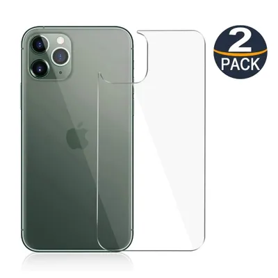 【2 Packs】 CSmart Premium Tempered Glass Protector Rear Back Cover for iPhone 11 Pro (5.8"), Case Friendly & Bubble Free