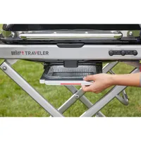 Weber Traveler 13000 BTU Portable Propane BBQ - Black