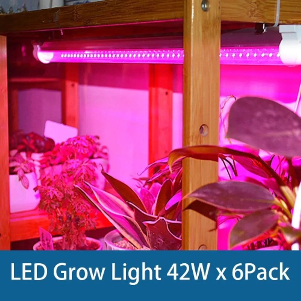 Barrina LED T8 4FT Grow Light Full Spectrum with ON/Off Switch 6-Pack –  Barrina led