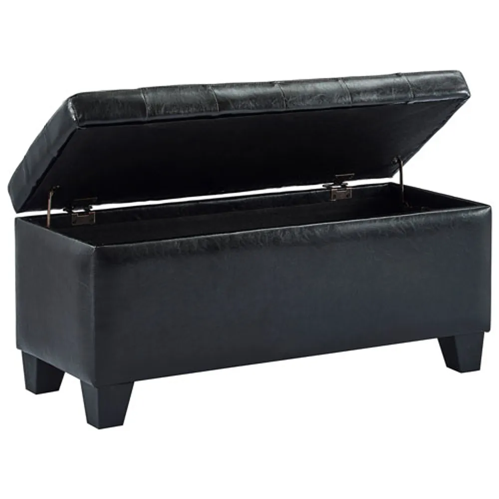 Winston Faux Leather Storage Ottoman