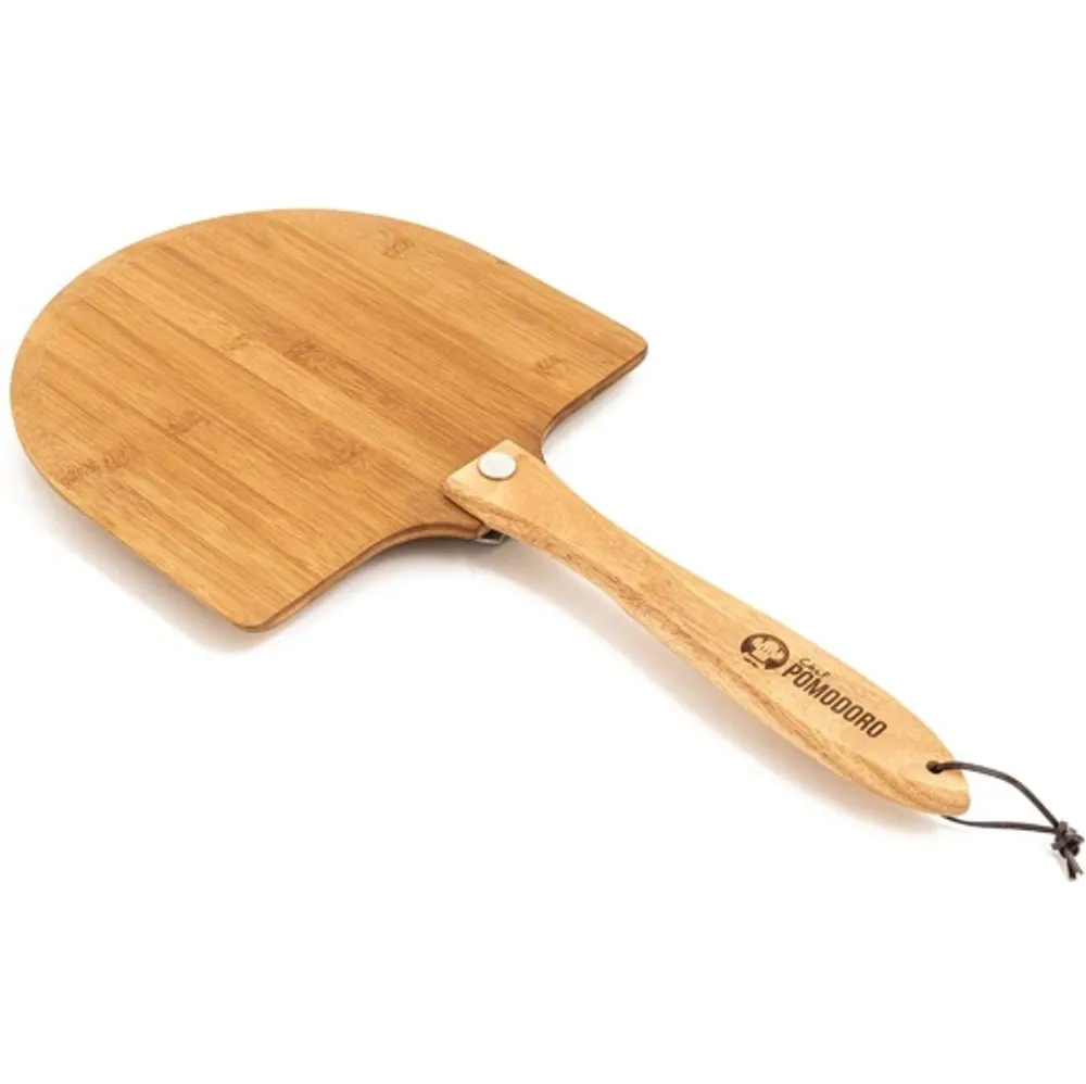 Chef Pomodoro Aluminum Metal Pizza Peel with Foldable Wood Handle for Easy  Storage, Pizza Spatula, Gourmet Luxury Pizza Paddle for Baking Homemade