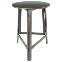 Torrence Transitional Round High Table - Oyster Grey