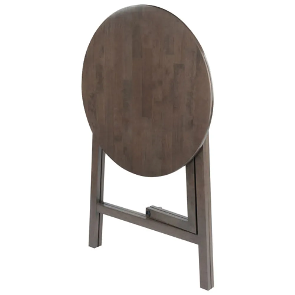 Torrence Transitional Round High Table - Oyster Grey