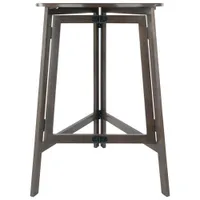 Torrence Transitional Round High Table - Oyster Grey