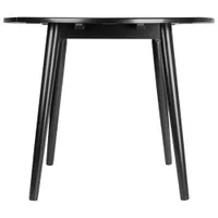 Moreno Transitional 4-Seating Round Casual Dining Table - Black