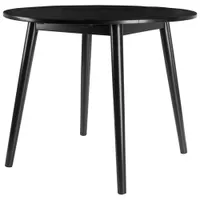 Moreno Transitional 4-Seating Round Casual Dining Table - Black