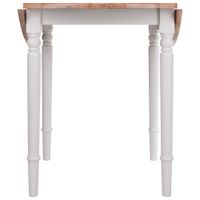 Sorella Transitional 4-Seating Round Casual Dining Table - Natural/White