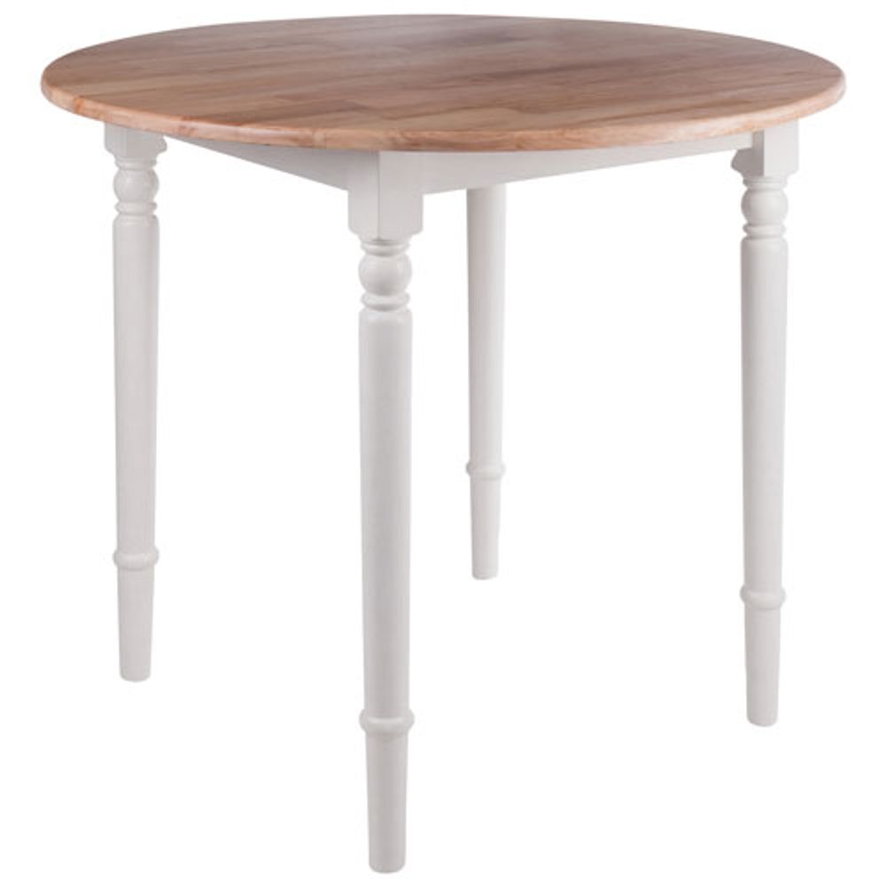 Sorella Transitional 4-Seating Round Casual Dining Table - Natural/White