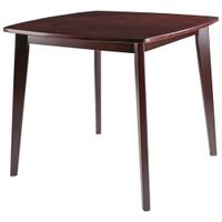 Pauline Transitional 4-Seating Square Casual Dining Table - Walnut