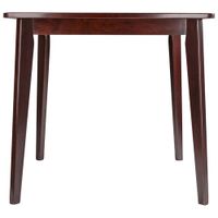 Pauline Transitional 4-Seating Square Casual Dining Table - Walnut