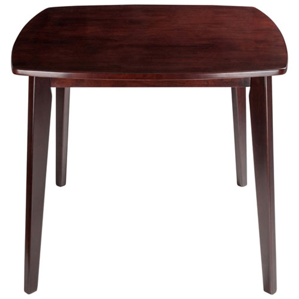 Pauline Transitional 4-Seating Square Casual Dining Table - Walnut