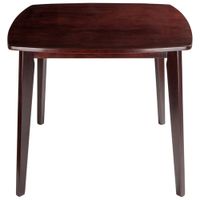 Pauline Transitional 4-Seating Square Casual Dining Table - Walnut