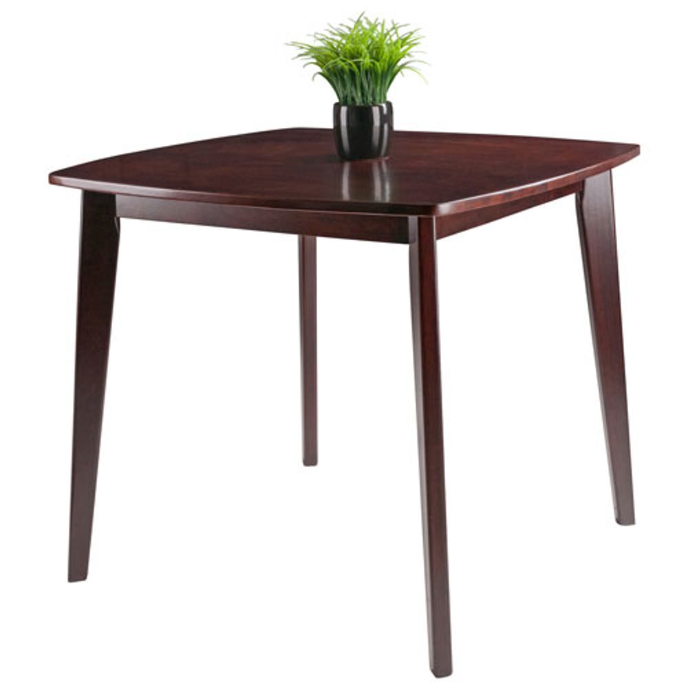 Pauline Transitional 4-Seating Square Casual Dining Table - Walnut