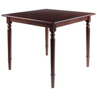 Mornay Transitional 4-Seating Square Casual Dining Table - Walnut