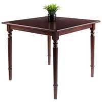 Mornay Transitional 4-Seating Square Casual Dining Table - Walnut