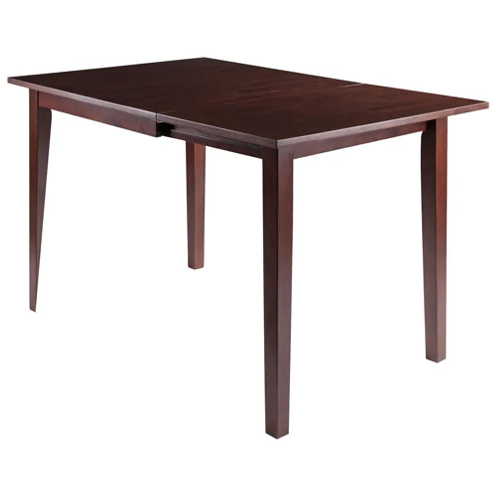 Perrone Transitional 4-Seating Rectangular Casual Dining Table - Walnut