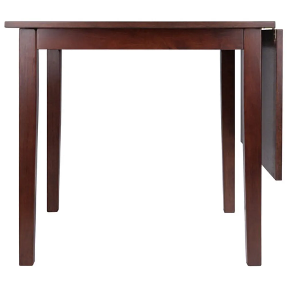 Perrone Transitional 4-Seating Rectangular Casual Dining Table - Walnut