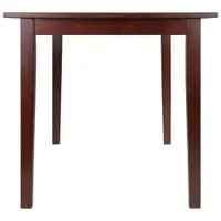 Perrone Transitional 4-Seating Rectangular Casual Dining Table - Walnut