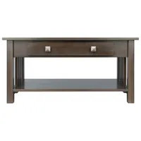 Stafford Transitional Rectangular Coffee Table - Oyster Grey