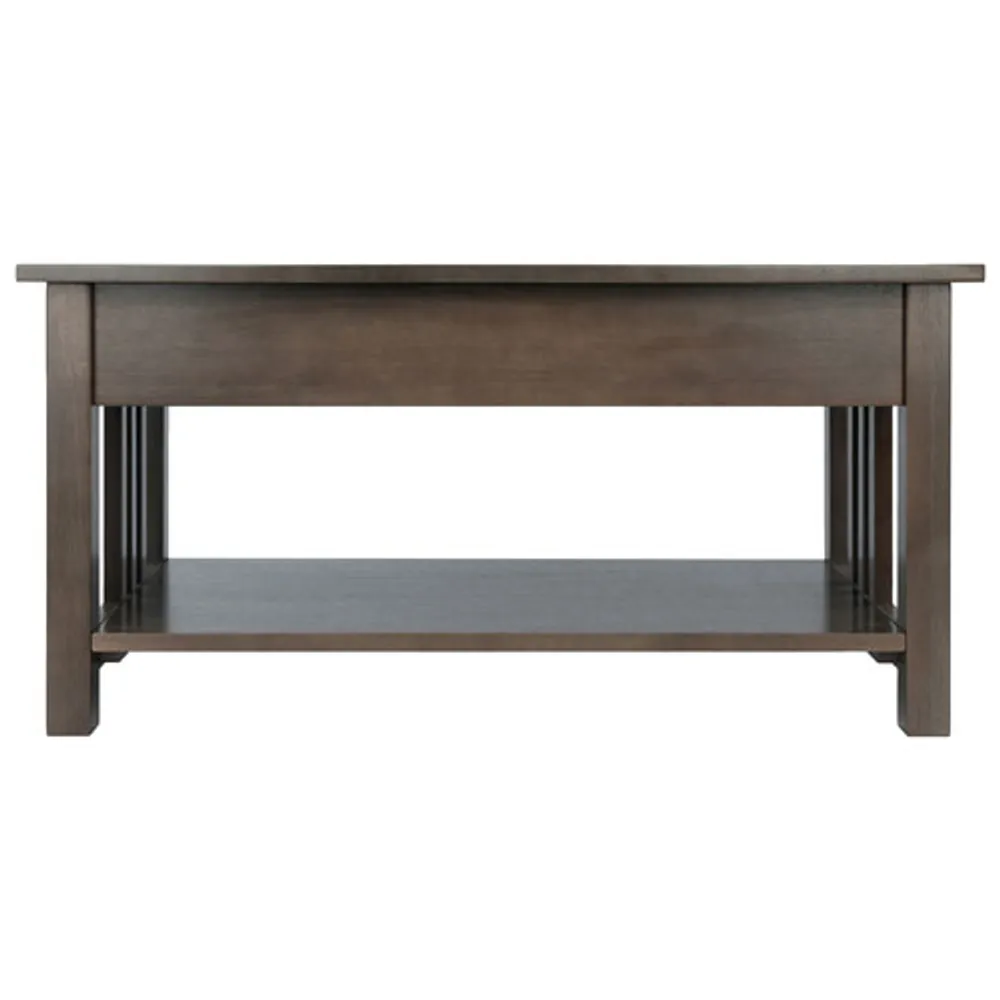 Stafford Transitional Rectangular Coffee Table - Oyster Grey