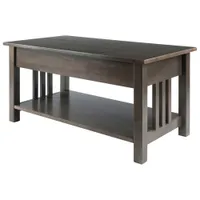 Stafford Transitional Rectangular Coffee Table - Oyster Grey