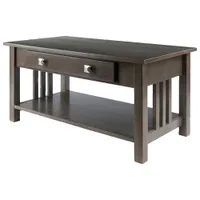 Stafford Transitional Rectangular Coffee Table - Oyster Grey