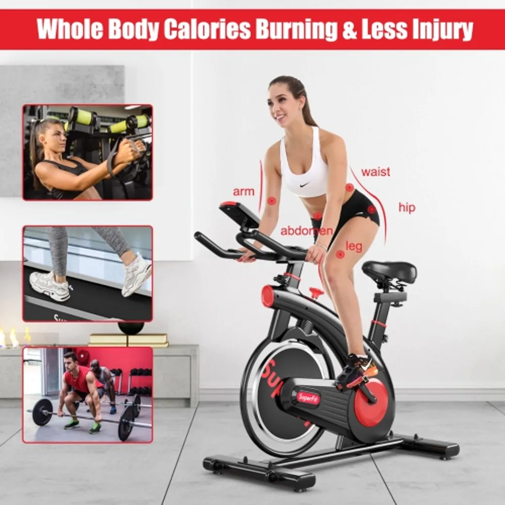 GYMAX SuperFit Cycling Bike - Workout Exercise Bicycle Belt Dive Bike | Coquitlam Centre