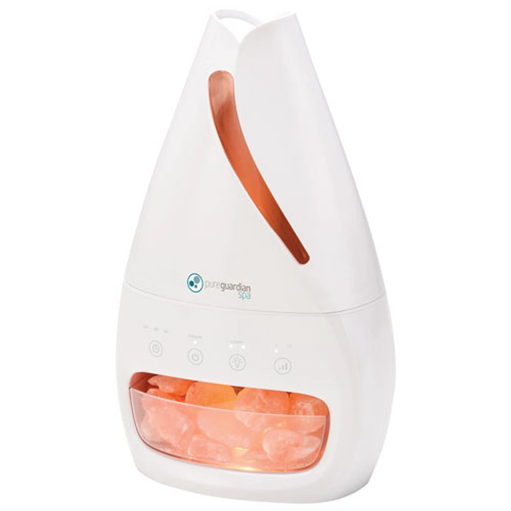 PureGuardian Cool Mist Humidifier with Himalayan Salt Lamp & Aroma Tray