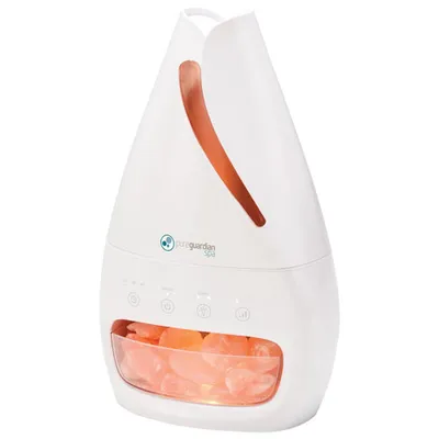 Humidificateur à vapeur froide de PureGuardian avec lampe à sel himalayen et plateau d'aromathérapie