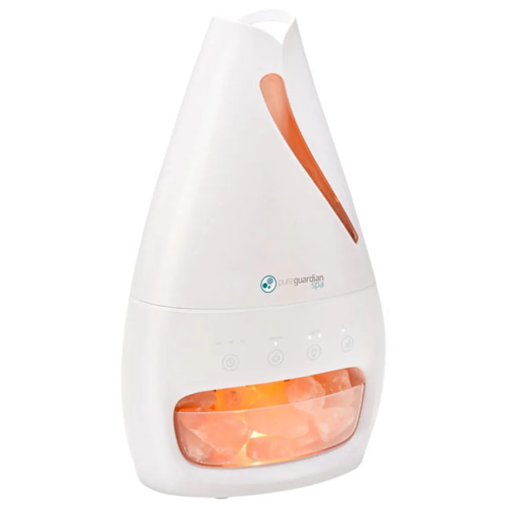 PureGuardian Cool Mist Humidifier with Himalayan Salt Lamp & Aroma Tray