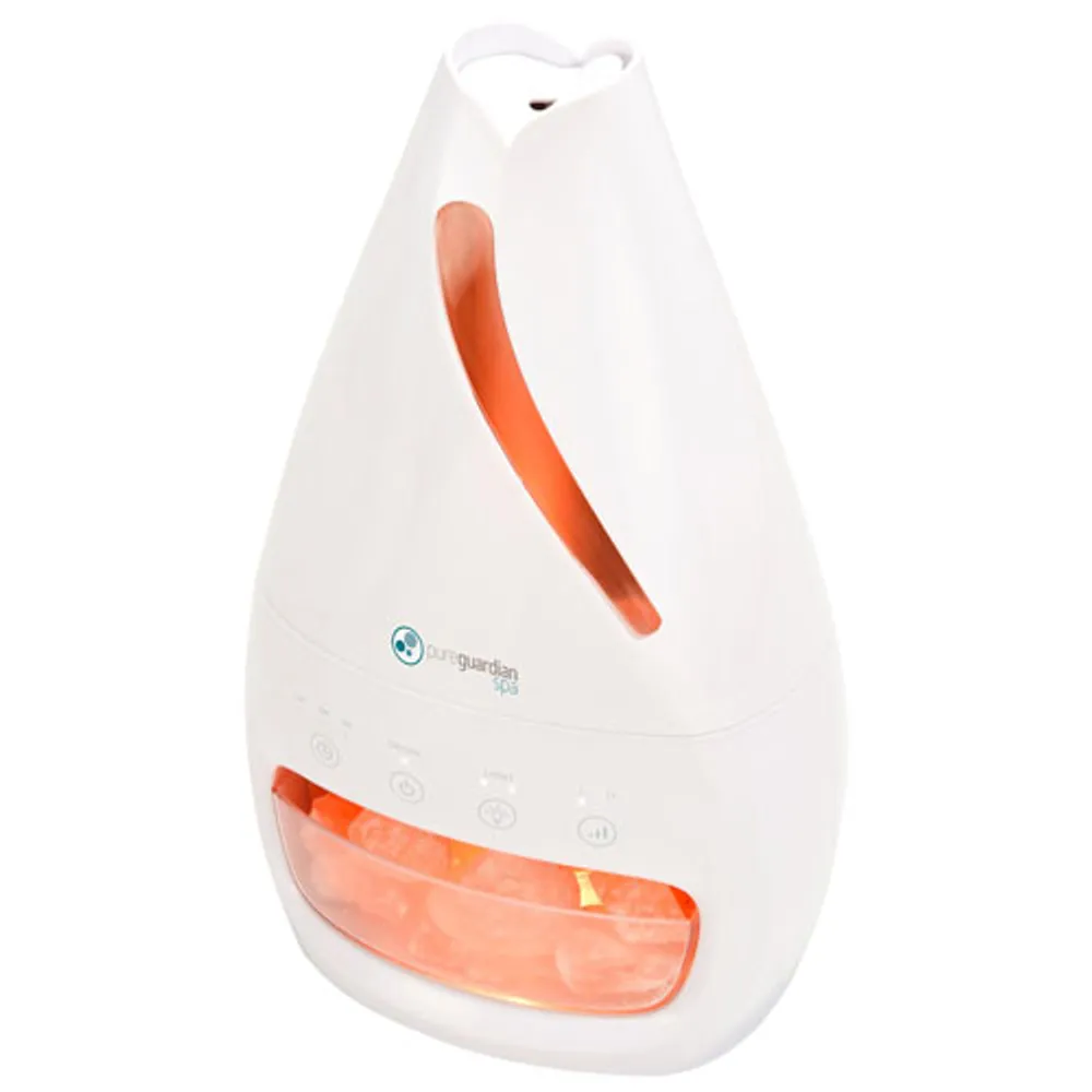 PureGuardian Cool Mist Humidifier with Himalayan Salt Lamp & Aroma Tray