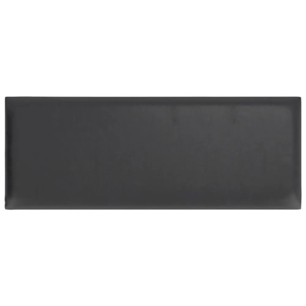 Foster Modern Faux Leather Bench - Black