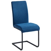 Vespa Contemporary Fabric Dining Chair - Set of 2 - Blue