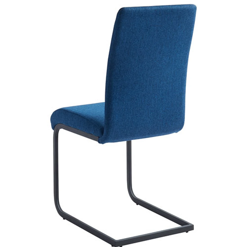 Vespa Contemporary Fabric Dining Chair - Set of 2 - Blue