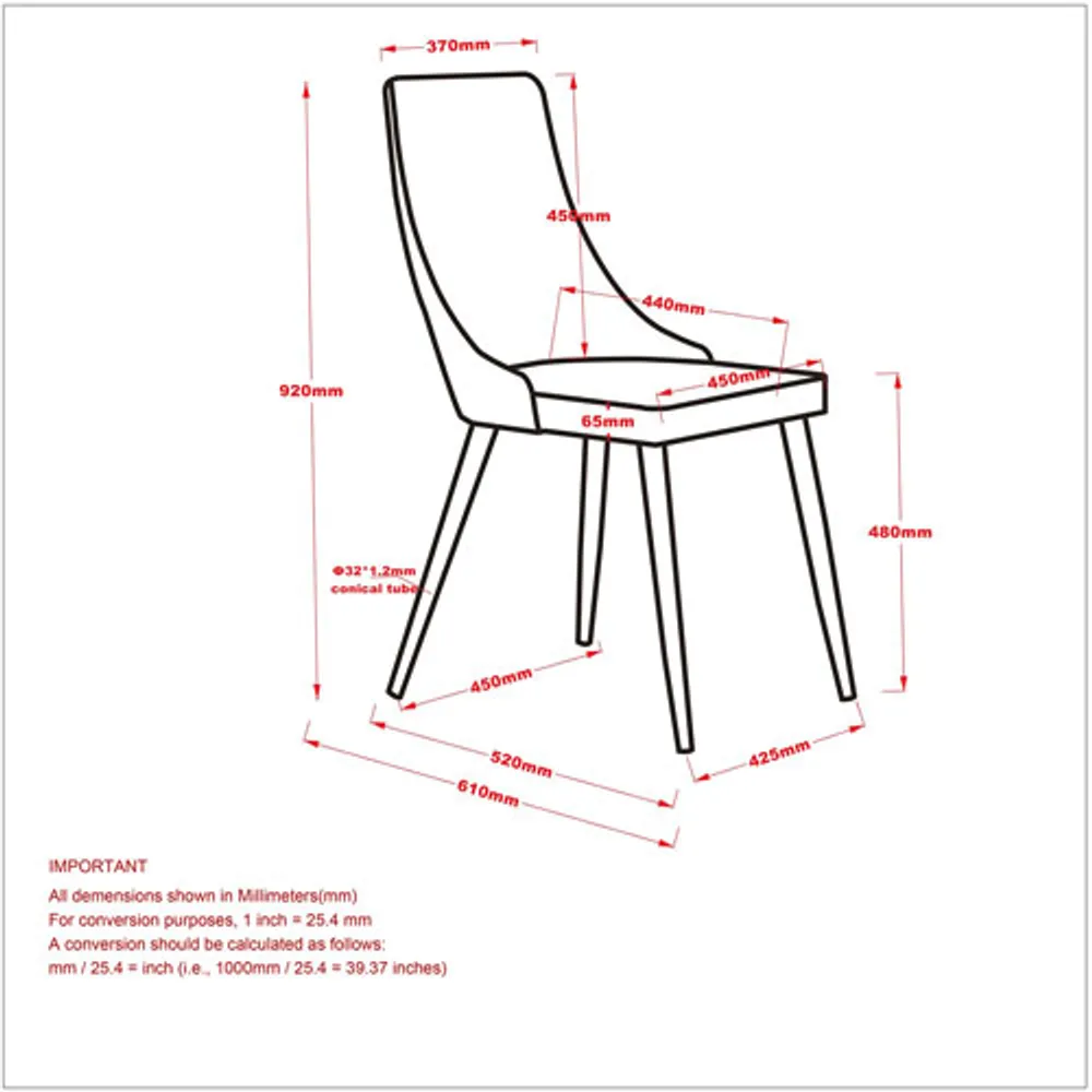 Carmilla Modern Fabric Dining Chair - Set of 2