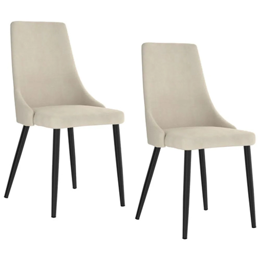 Venice Modern Fabric Dining Chair - Set of 2