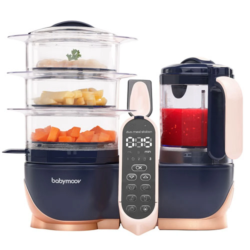 Babymoov Duo Meal Station XL Food Processor - Navy