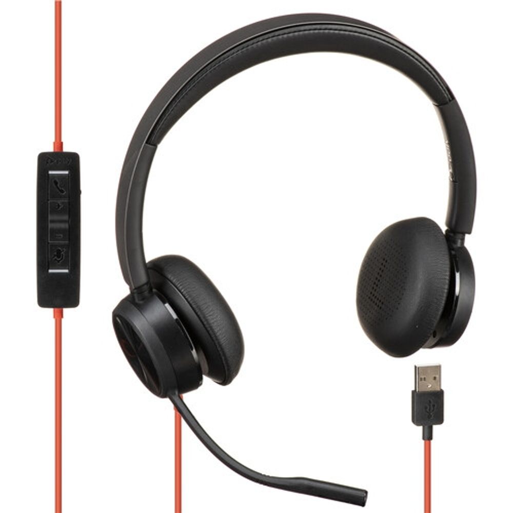 Plantronics BlackWire 8225 On-Ear Noise Cancellation Headphones with Mic -USB  A Connection(214406-01) Bramalea City Centre