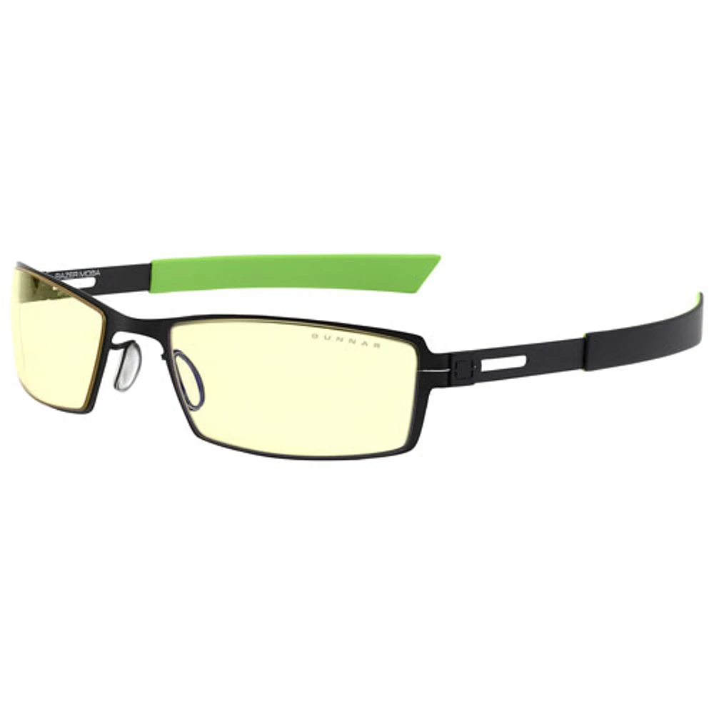 GUNNAR Razer MOBA Blue Light Gaming & Computer Glasses - Onyx/Amber Lens