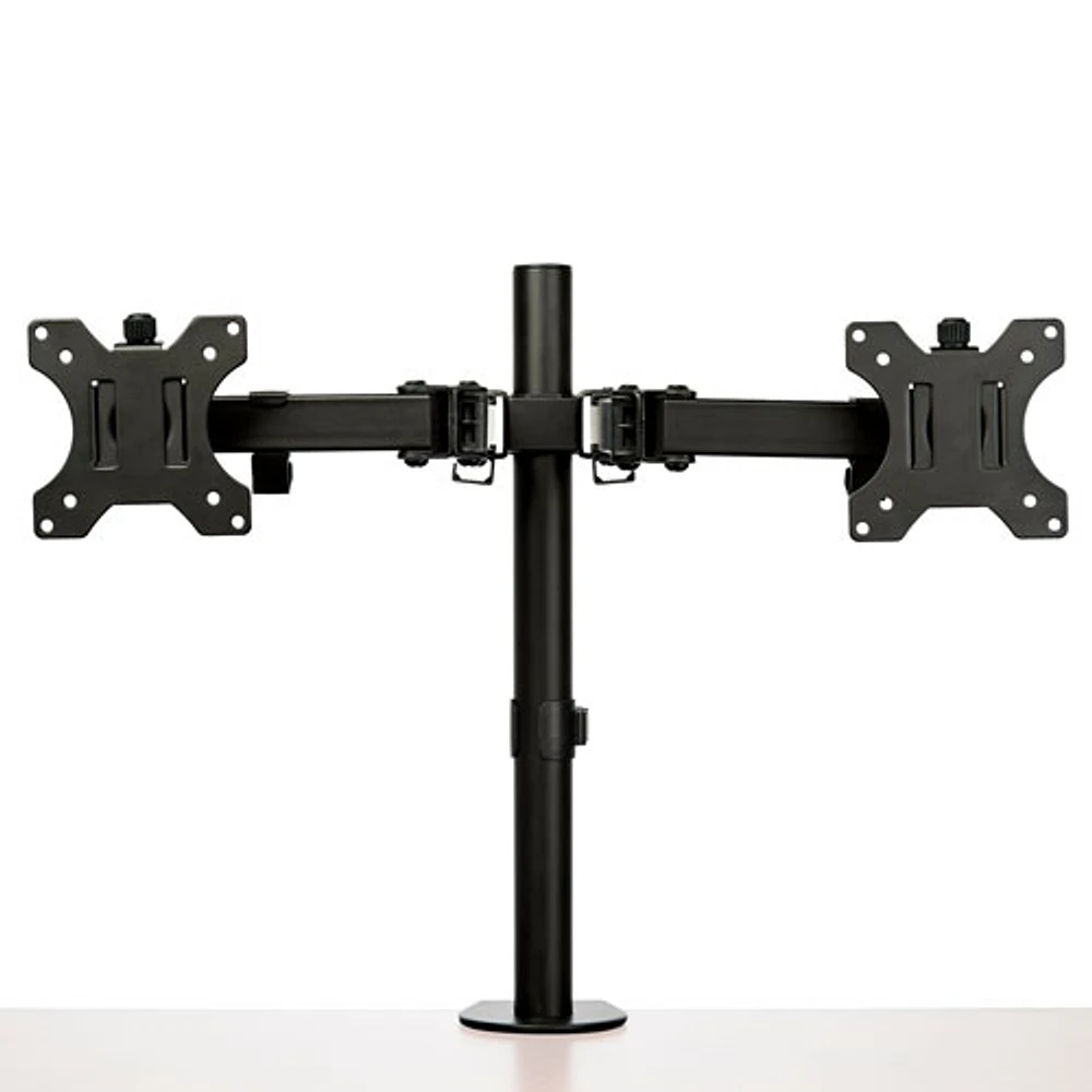 StarTech 32" Dual Arm Ergonomic Monitor Desk Mount - Black