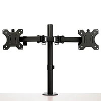 StarTech 32" Dual Arm Ergonomic Monitor Desk Mount - Black