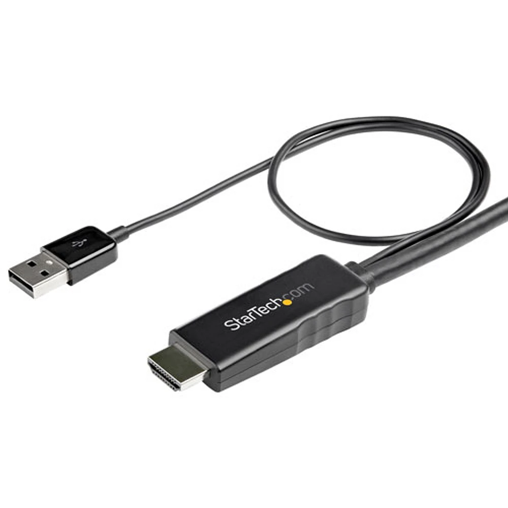 StarTech 2m (6.56 ft.) 4K HDMI to DisplayPort Cable with USB Power (HD2DPMM2M)