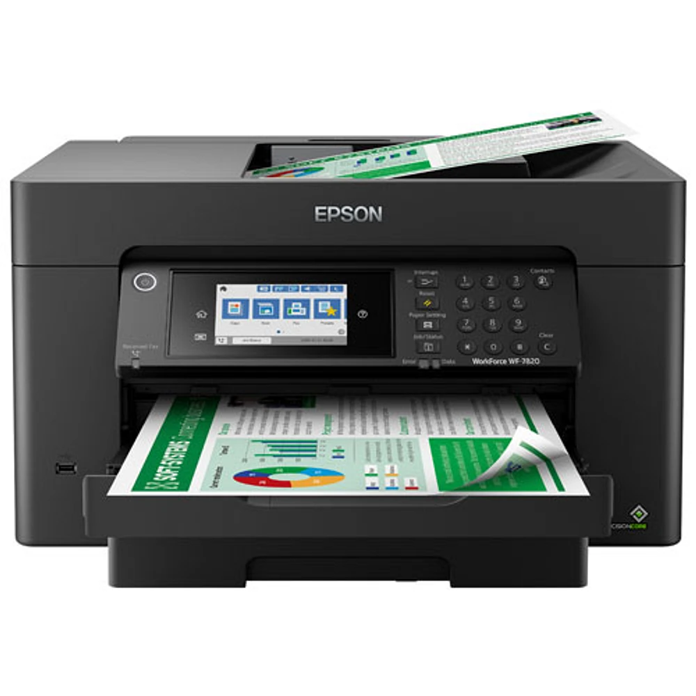 Epson WorkForce Pro WF-7820 Wide-Format Wireless All-In-One Inkjet Printer