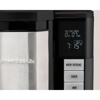 Hamilton Beach FrontFill Plus Programmable Coffee Maker - 12-Cup - Black/Stainless Steel