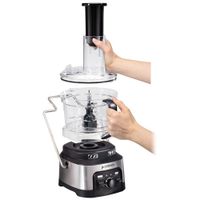 Hamilton Beach Professional Spiralizing Stack & Snap Food Processor - 12-Cup - 450W - Stainless Steel