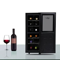 Koolatron 12-Bottle Dual Zone Freestanding Wine Cooler / Wine Fridge